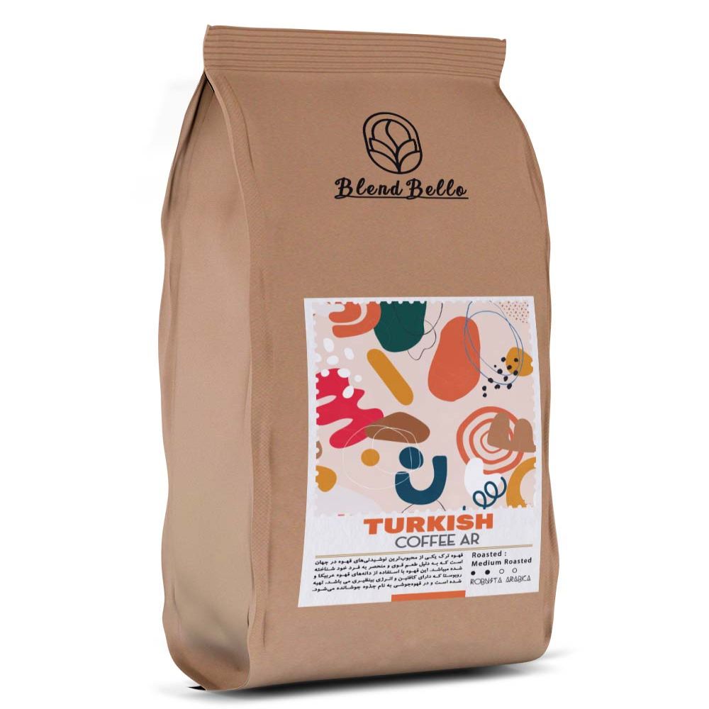 پودر قهوه ترک عربیکا و روبوستا ۵۰٪ - ۵۰۰ و ۲۵۰ گرمی